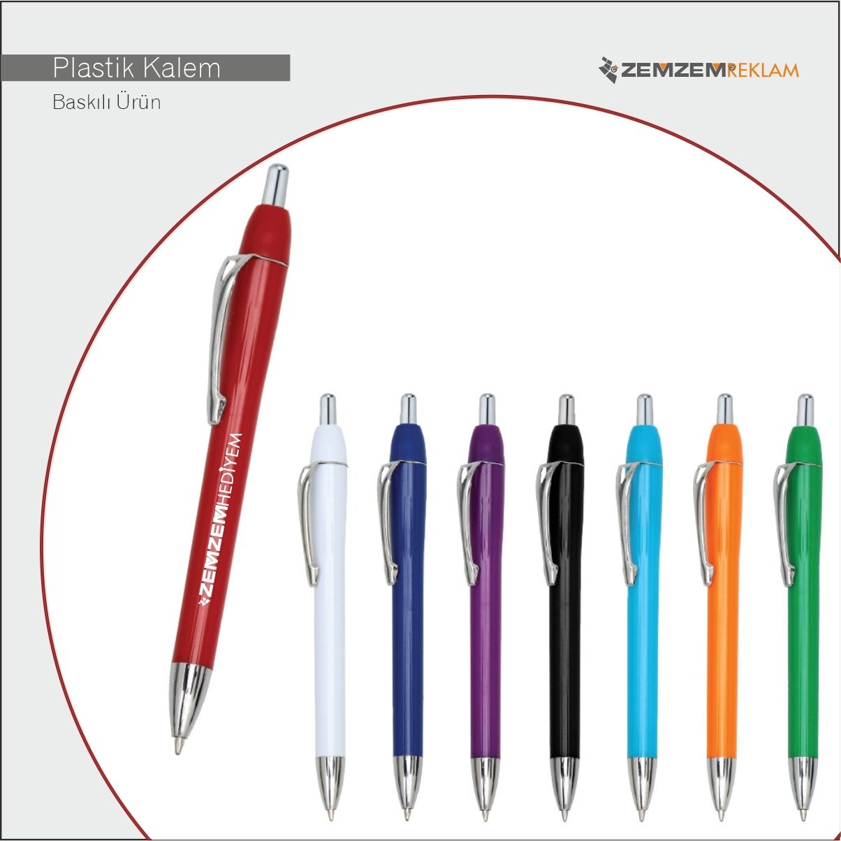 Baskılı Firmaya Özel Plastik Kalem