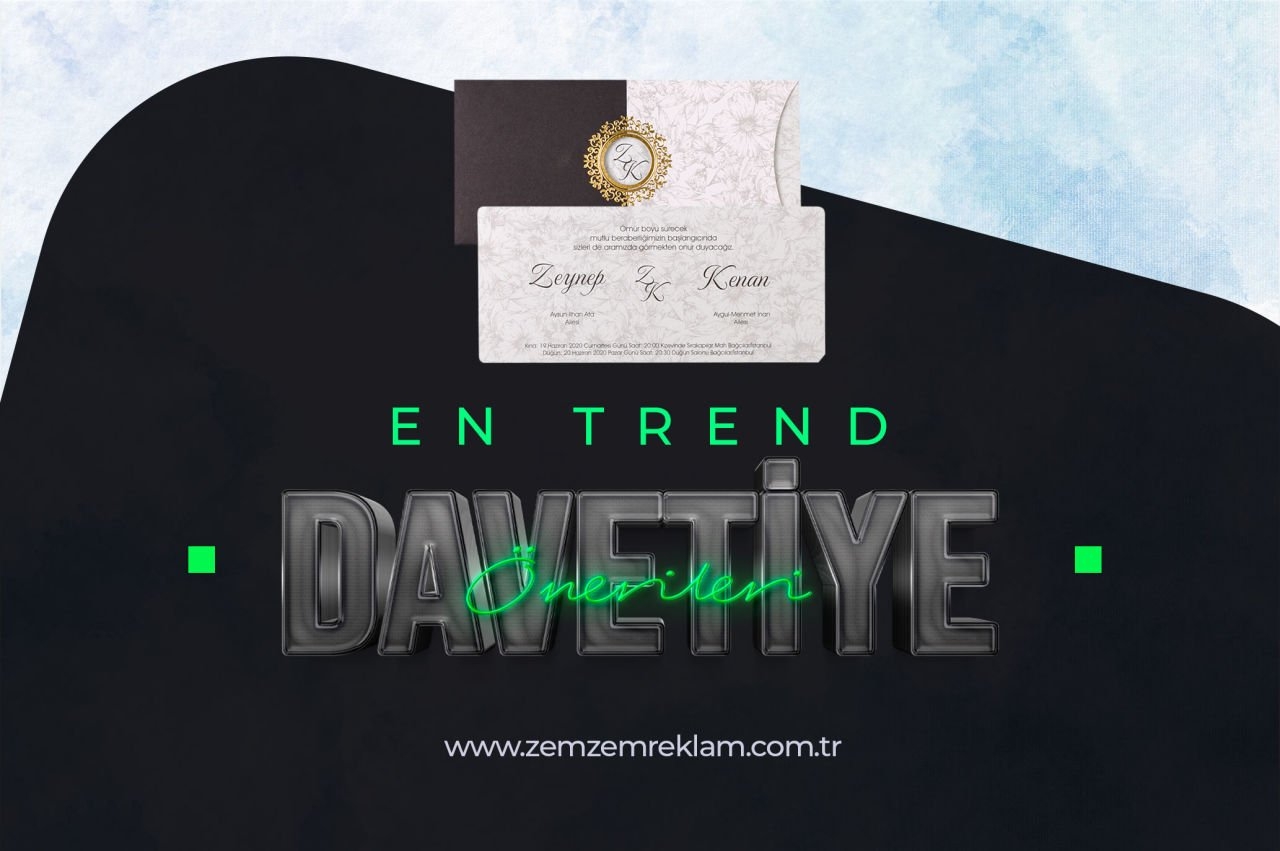 En Trend Davetiye Modelleri