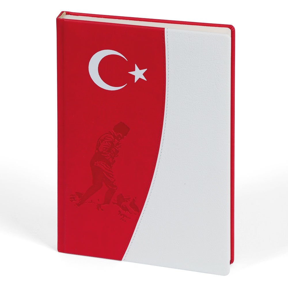 ATATÜRK ÇİZGİLİ TARİHSİZ DEFTER (17X24 CM)