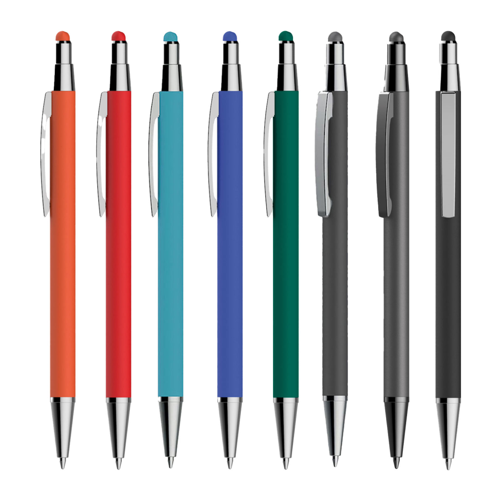 Dokunmatik Uçlu Tükenmez Metal Kalem İsim Baskılı Şiran