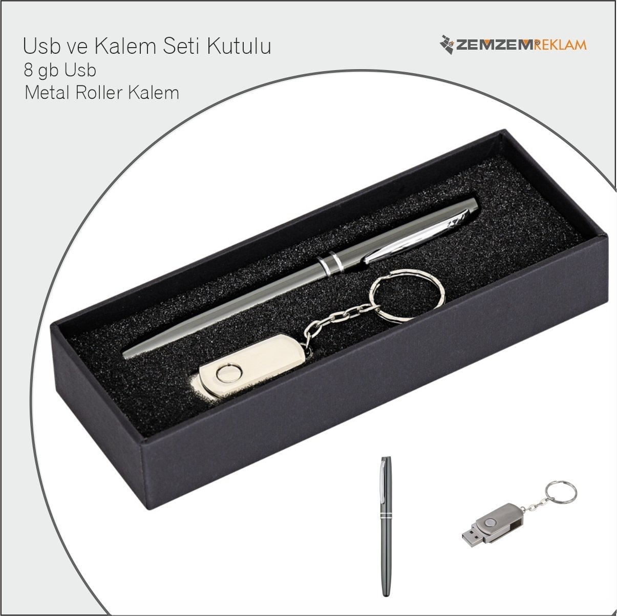 Firmaya Özel Baskılı Usb Kalem Set