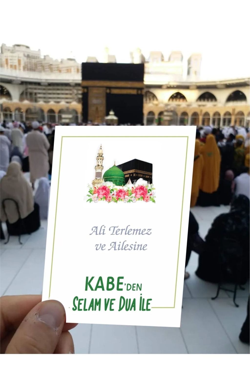 Kabe’den Selam ve Dua ile Kart 7x10 cm 36 Adet Karton
