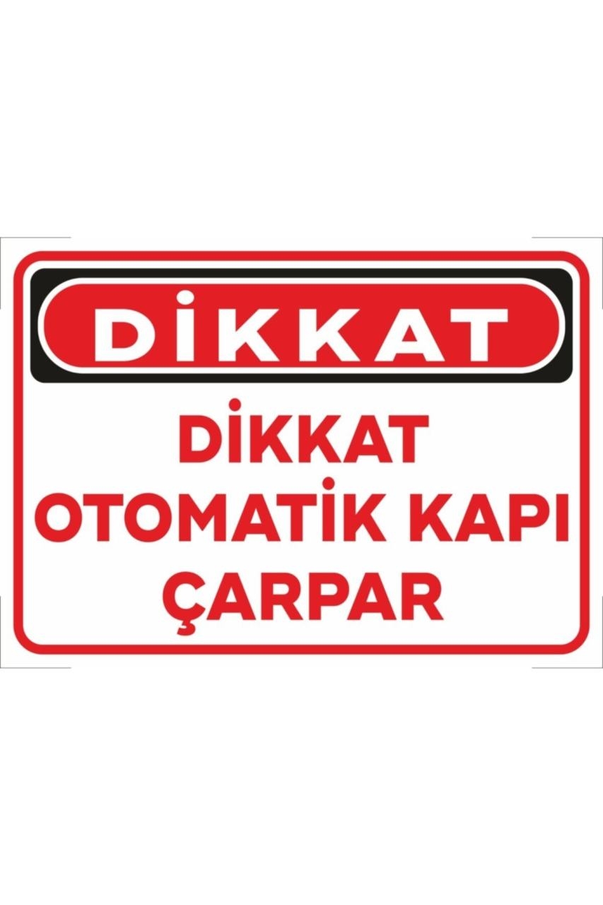 Otomatik Kapı Çarpar Levhası 25x35 cm Plastik 2 Adet