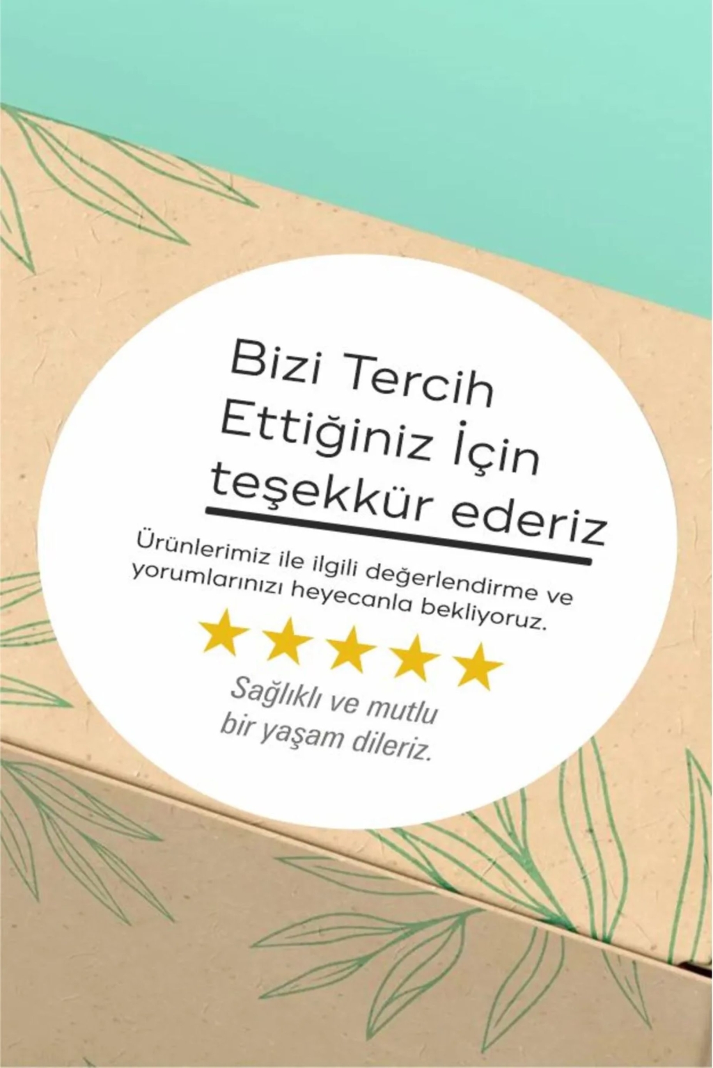 Paketleme Teşekkürler Etiketi Kargo Ambalaj Etiketi - 3x3cm 96 Adet