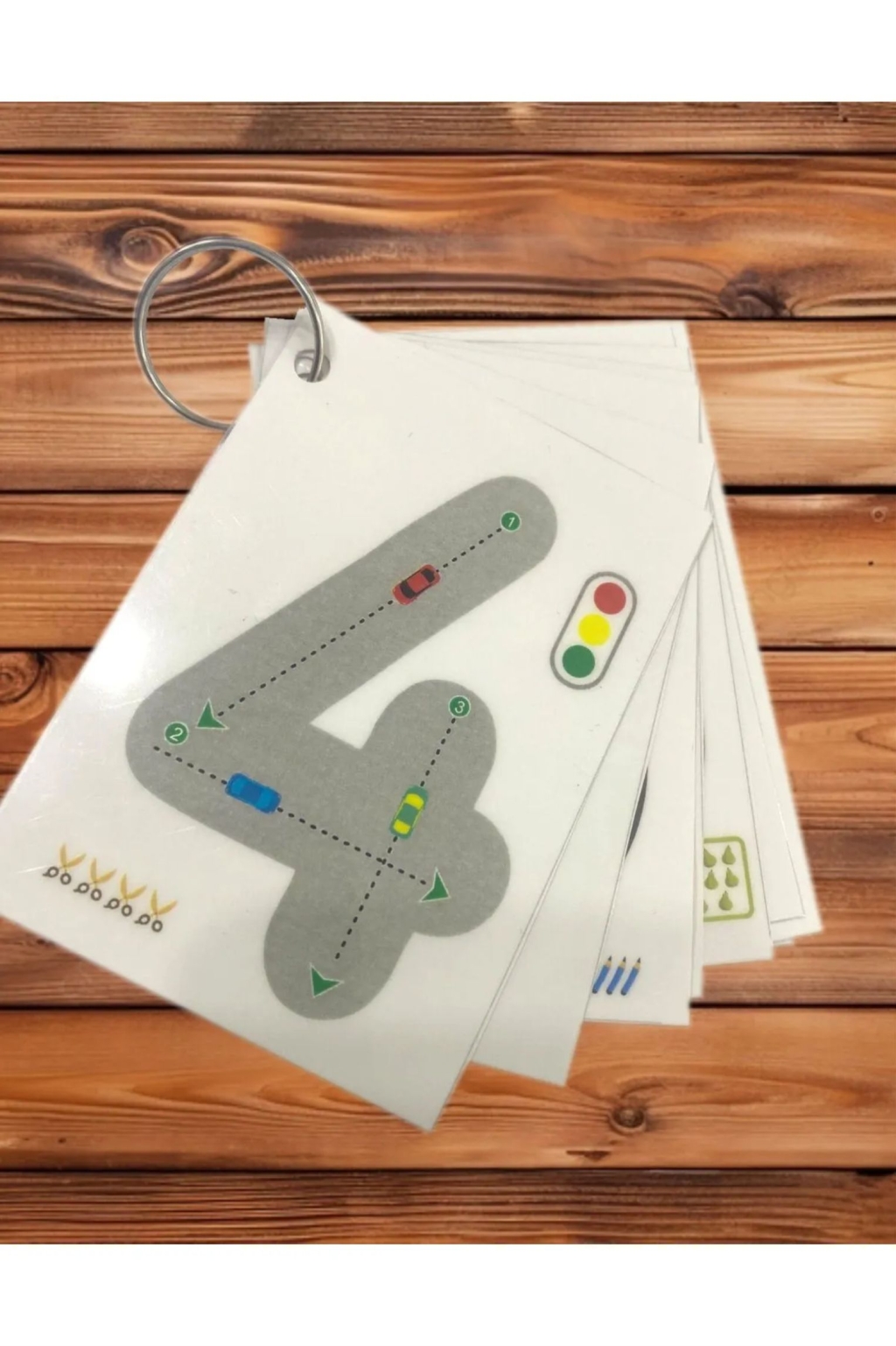Sayı Çalışmaları Aktivite Kartları Eğitici Pvc Kaplı 7x10 cm